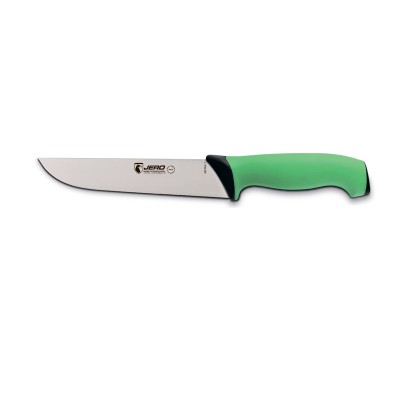 Нож кухонный разделочный Jero TR 18 см зеленая рукоять (широкий)
