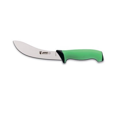 Нож шкуросъемный Jero TR 16 см зеленая рукоять