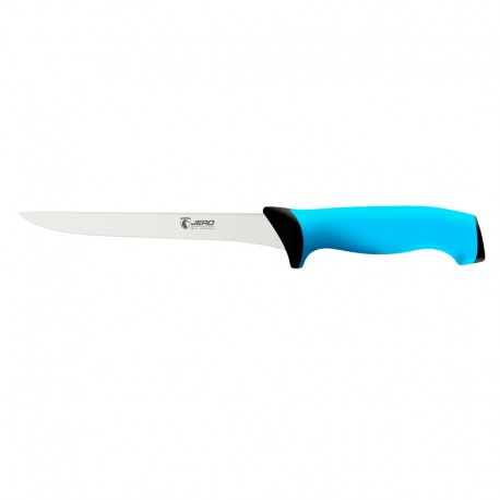 Нож кухонный слайсер для тонкой нарезки Jero TR 18 см синяя рукоять