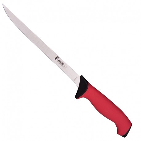 Нож кухонный слайсер для тонкой нарезки Jero TR 22 см красная рукоять