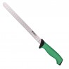 Нож для тонкой нарезки Jero TR 26,5 см зеленая рукоять