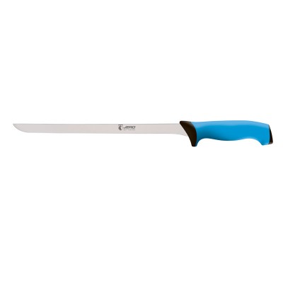 Нож кухонный слайсер для тонкой нарезки Jero TR 30 см синяя рукоять