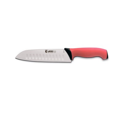 Нож кухонный сантоку Jero TR 18 см красная рукоять