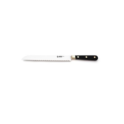 Нож кухонный для хлеба Jero Classic AL 20 см черная рукоять